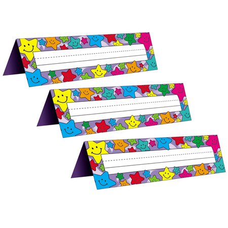 Teacher Created Resources Happy Stars Tented Name Plates, 36 Pieces, PK3 TCR1941